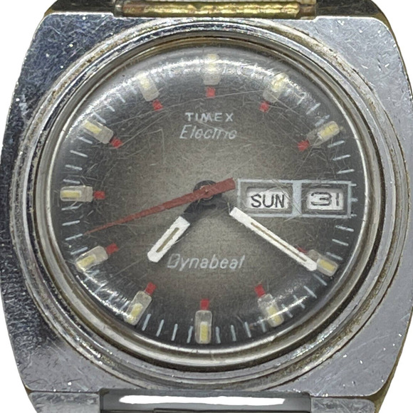 Vintage Timex Electric Dynabeat Watch For Parts Or Repair